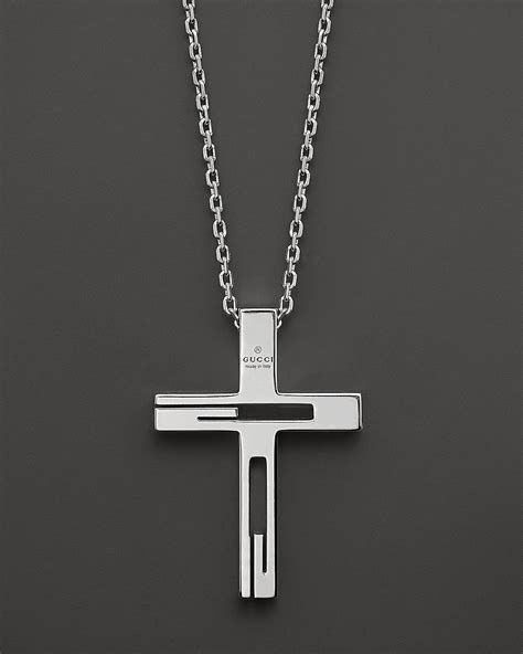 sterling silver signed gucci 925|Gucci sterling silver cross necklace.